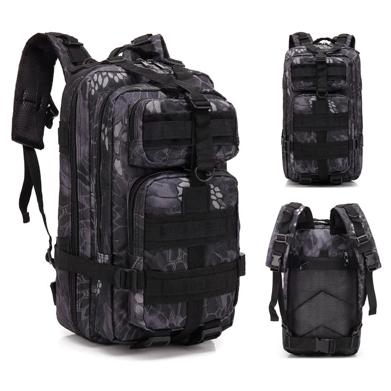 3P Tactical Backpack 20L-25L 1000D Nylon Outdoor Hiking Camping Traveling Fishing For Men Hunting Molle Bag Sport Rucksacks