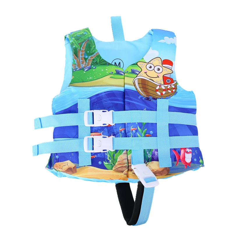 2021 Kids Life Vest Floating Girls Jacket Boy Swimsuit Sunscreen Floating Power Swimming Pool Accessories for Drifting Boating