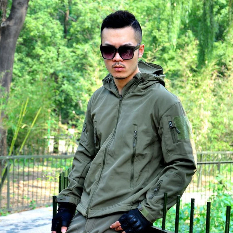 Waterproof Shark Skin Soft Shell Jacket or Pants Men Tactical Camouflage Jacket Winter Autumn Coat Clothes