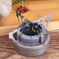 Outdoor Camping Alcohol Stove Cross Stand Stainless Steel Mini Picnic Stove Rack