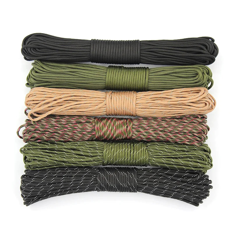 Standard Dia.4mm 9 stand Cores Paracord for Survival Parachute Cord Lanyard Camping Climbing Camping Rope Hiking Clothesline