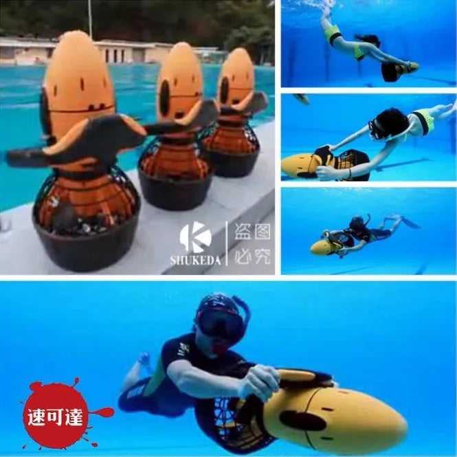 Free Shipping 300W Sea Scooter Dual Speed Water Scooter With Battery Swimming Diving Equipment Underwater Submersible