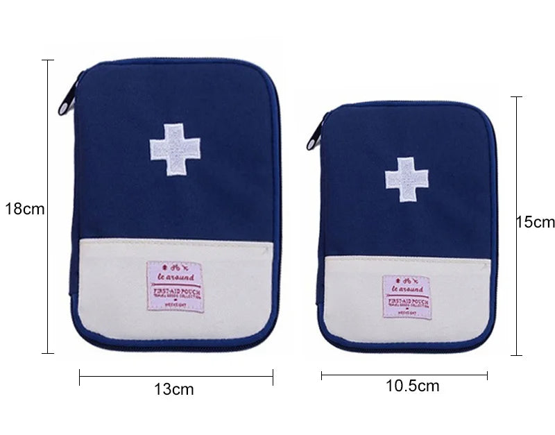 2 Colors Portable First Aid Kit For Home Outdoor Travel Camping Emergency Medical Bag Small Carrying Medical Treatment Packs