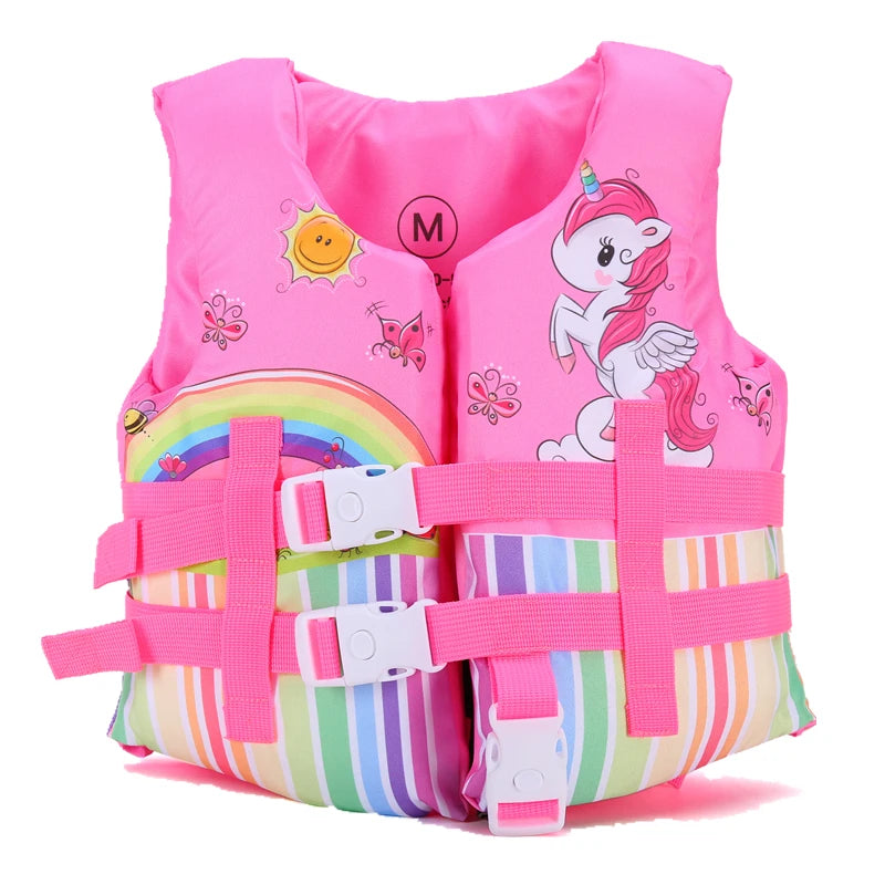 2021 Kids Life Vest Floating Girls Jacket Boy Swimsuit Sunscreen Floating Power Swimming Pool Accessories for Drifting Boating