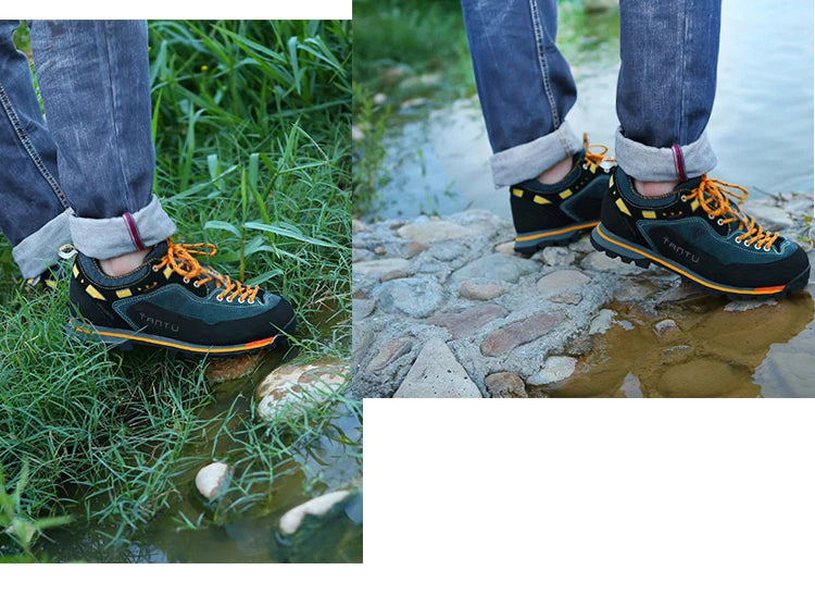 TANTU Waterproof Hiking Shoes Mountain Climbing Shoes Outdoor Hiking Boots Trekking Sport Sneakers Men Hunting Trekking