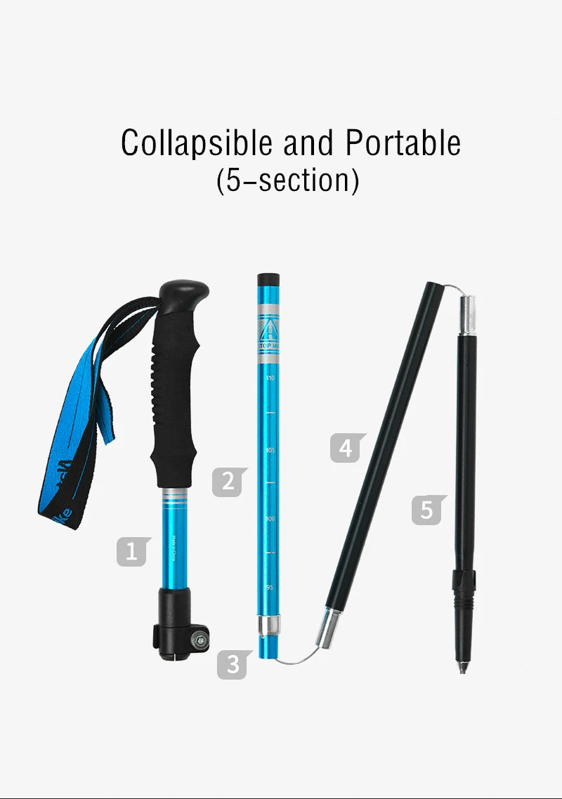 Naturehike Trekking Poles Folding Hiking Stick Collapsible Hiking Poles Trekking Stick Walking Poles Nordic Walking Sticks