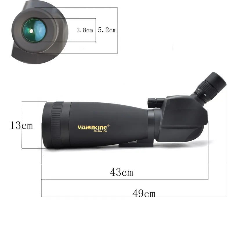 Visionking 30-90x100 Powerful Spotting Scope Dual speed focus Optics Hunting Birdwatching Observation Telescope With Tripod