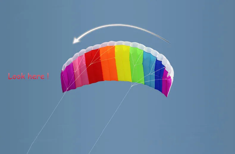 HOT SELL New 2.7m  Dual Line  Power Parafoil Kite Boarding / Surfing So Exciting and Good Flying