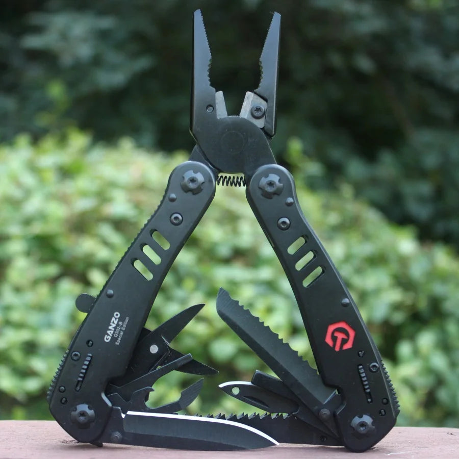 Ganzo Knife G302B Multi Tool Plier Bits EDC Survival Multitools Pliers 26 in 1 Outdoor Multifunction folding knives  Camping