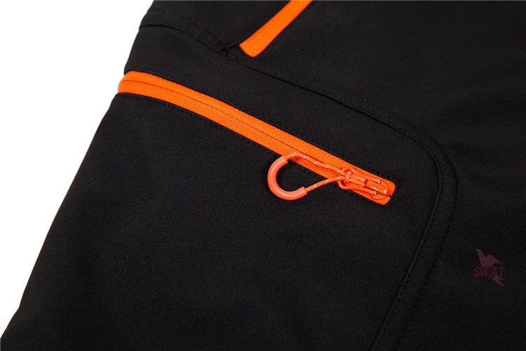 Customize LOGO Camping Hiking Softshell Pants Women Waterproof Thermal Fleece Trousers Outdoor Sport Trekking Skiing Clothing