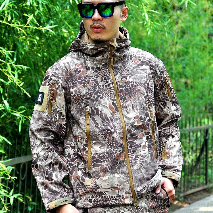 Waterproof Shark Skin Soft Shell Jacket or Pants Men Tactical Camouflage Jacket Winter Autumn Coat Clothes