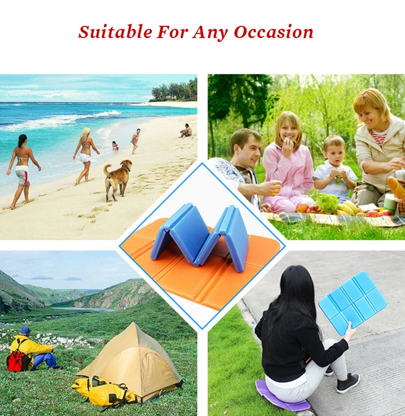 Portable outdoor folding chair ultra light camping mat EVA waterproof foam seat pad moisture-proof picnic beach chair cushion