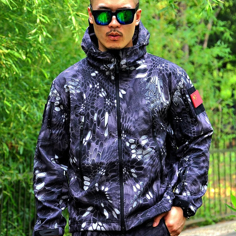 Waterproof Shark Skin Soft Shell Jacket or Pants Men Tactical Camouflage Jacket Winter Autumn Coat Clothes