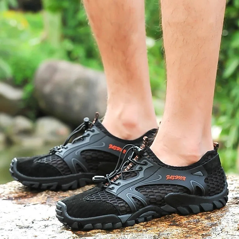 Plus Size 39-50 Hiking Trekking Shoes Men Non-Slip Breathable Outdoor Sport Climbing Tactical Shoes Desert Training Sneakers