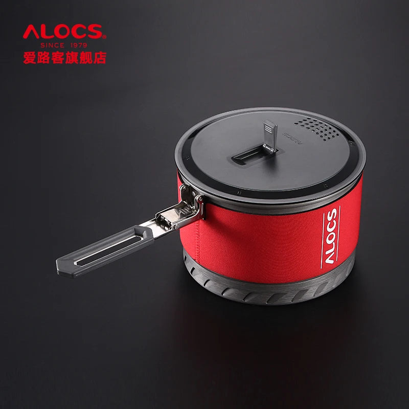 Alocs 1 2 People Camping Cookware Set Picnic Folding Pans Ultralight Outdoor Pot Skillet Pan CW-S10 S11