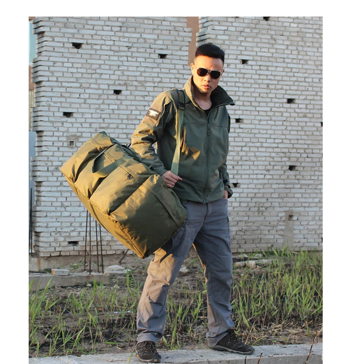 90L Large Capacity Man Tactical Backpack Bags 900D Waterproof Outdoor Hiking Camping Climbing Bag Travel Rucksack