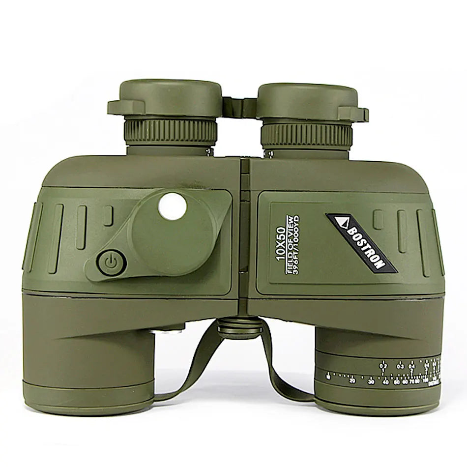 10X50 Optics Military Binocular Telescope Waterproof Shockproof Spotting Scope with Compass for Camping Travel Hunting Boshiren