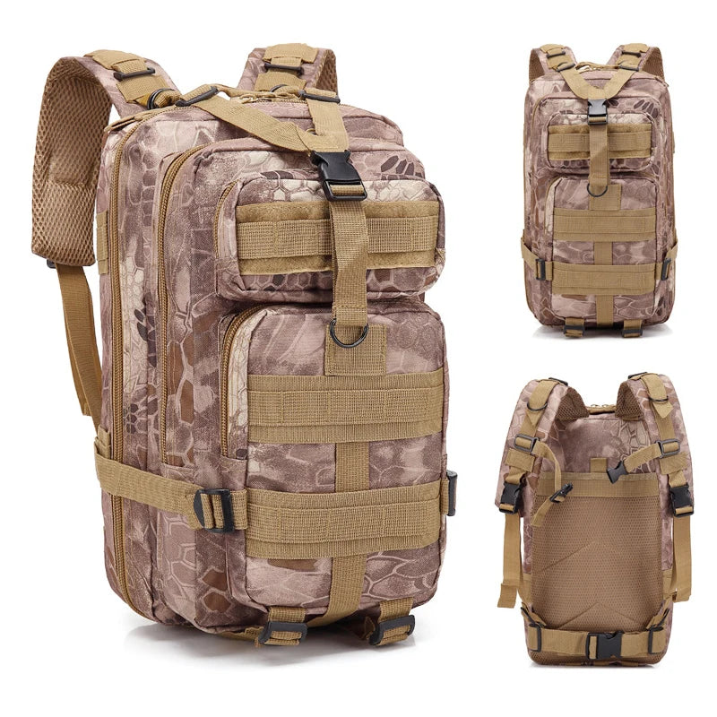 3P Tactical Backpack 20L-25L 1000D Nylon Outdoor Hiking Camping Traveling Fishing For Men Hunting Molle Bag Sport Rucksacks