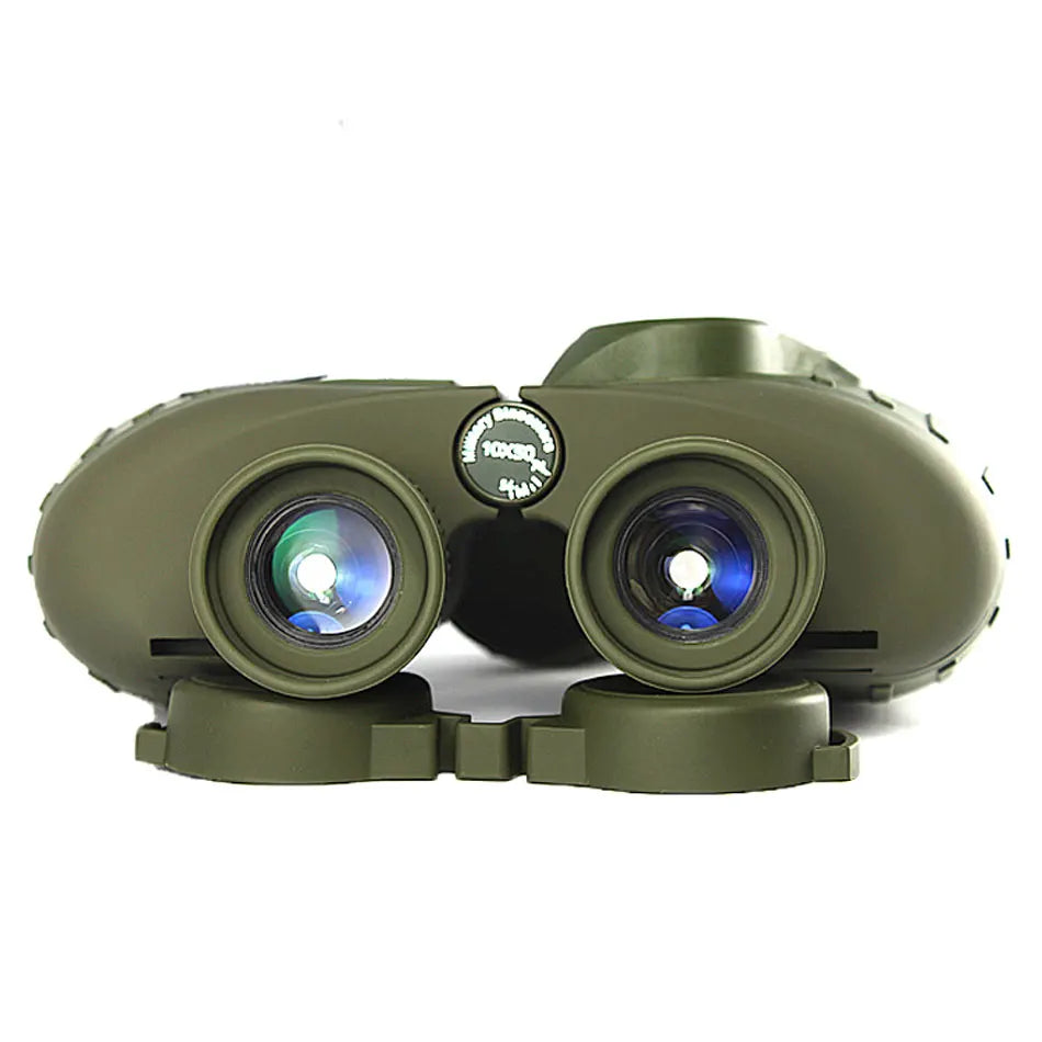 10X50 Optics Military Binocular Telescope Waterproof Shockproof Spotting Scope with Compass for Camping Travel Hunting Boshiren