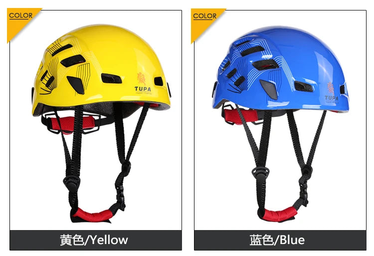 New High Strength Durable Adjustable Colorful Helmet PC+EPS Resistance Professional For Rock Climbing Mountaineering