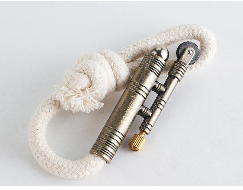 Metal Outdoor Camping Vintage Velvet Lighter Retro Rattlesnake Velvet Rope Trench No Oil Lighter & Wick accessories