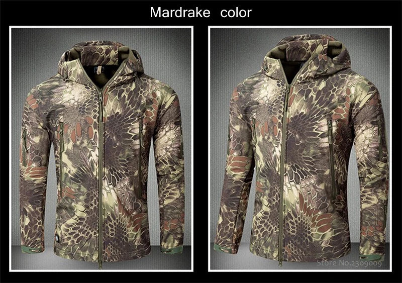 Waterproof Shark Skin Soft Shell Jacket or Pants Men Tactical Camouflage Jacket Winter Autumn Coat Clothes