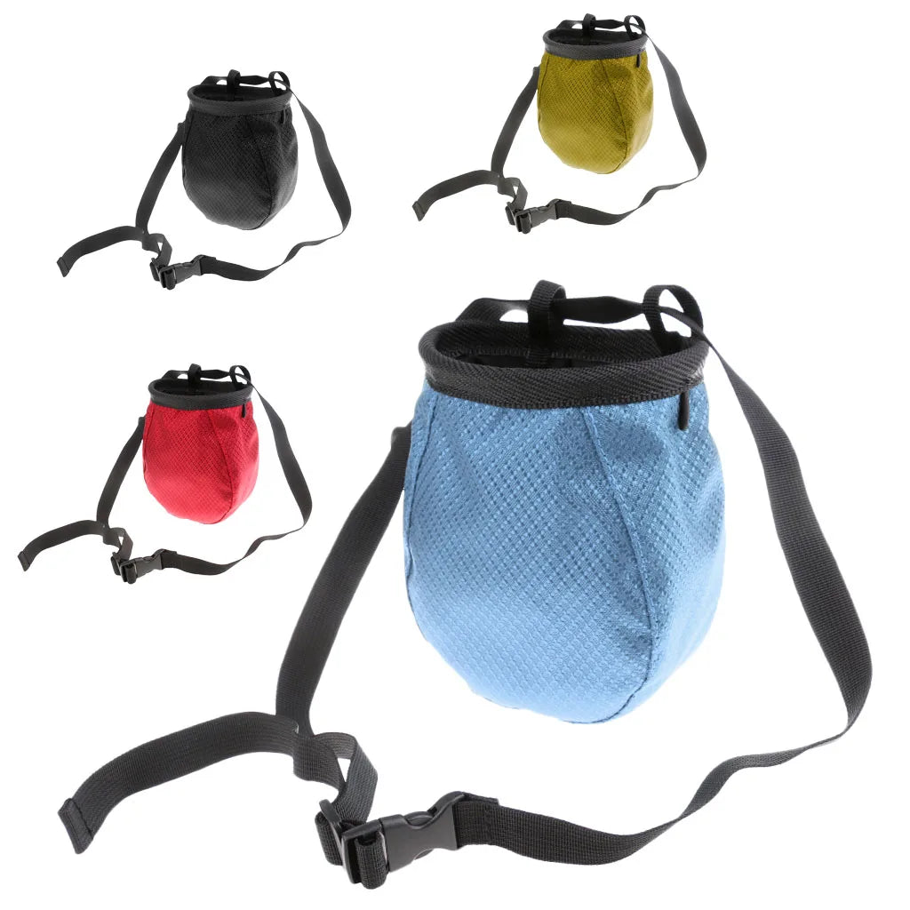 Chalk Bag Pouch for Rock Climbing Bouldering Gymnastics Weightlift with Waist Belt Gymnastics Rock Climbing Kayaking Boating