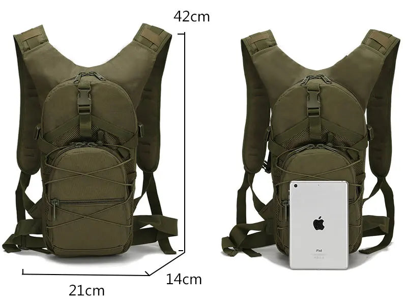 15L Molle Tactical Backpack Bicycle Backpacks Outdoor Sports Cycling Hydration Climbing Hiking Camping Hiking Fishing Bike Bag