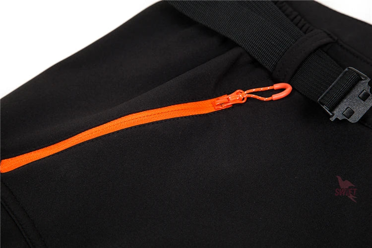 Customize LOGO Camping Hiking Softshell Pants Women Waterproof Thermal Fleece Trousers Outdoor Sport Trekking Skiing Clothing