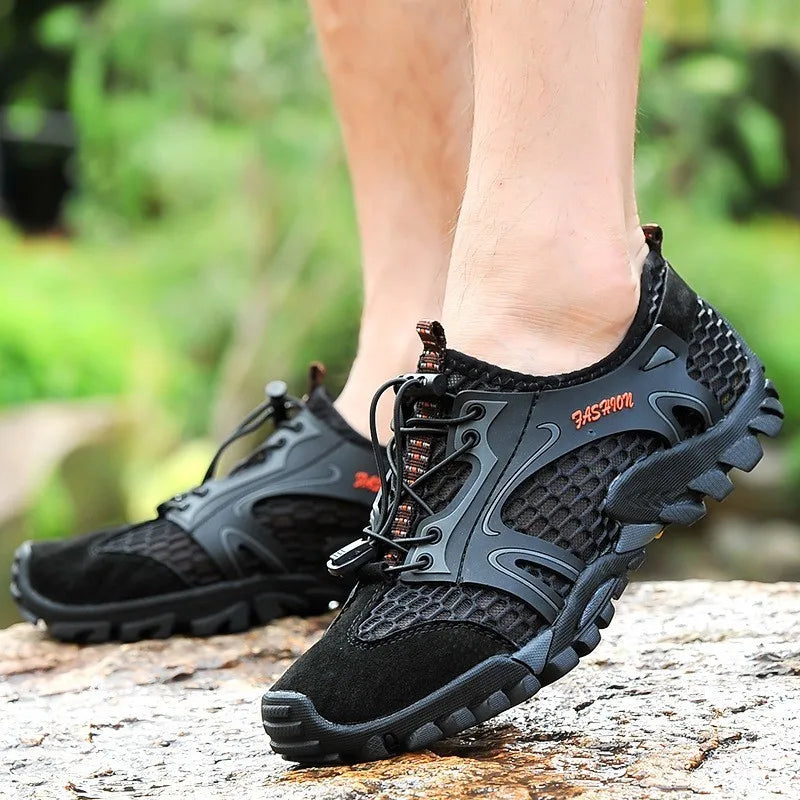 Plus Size 39-50 Hiking Trekking Shoes Men Non-Slip Breathable Outdoor Sport Climbing Tactical Shoes Desert Training Sneakers