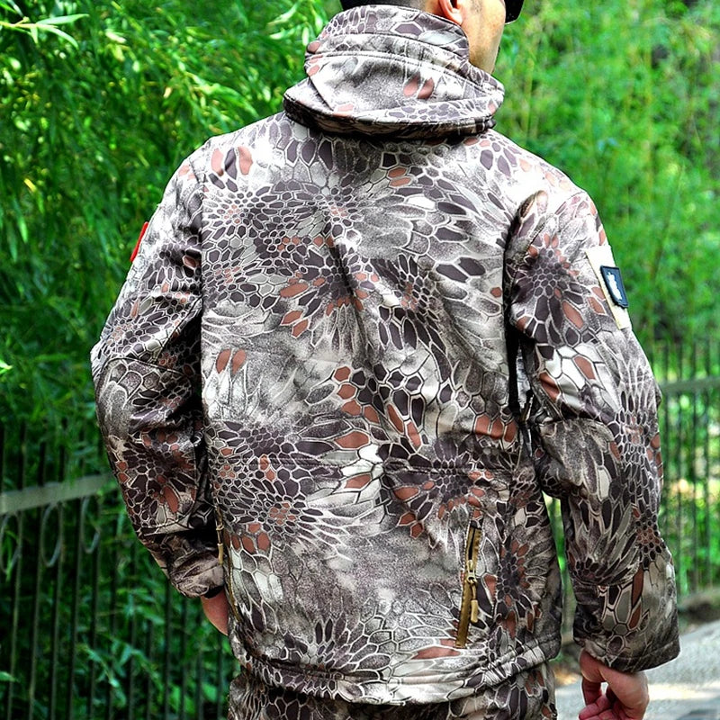 Waterproof Shark Skin Soft Shell Jacket or Pants Men Tactical Camouflage Jacket Winter Autumn Coat Clothes