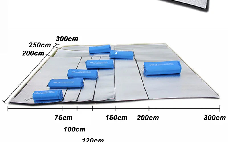 Aluminum Foil Moisture-proof Pad Outdoor Camping Waterproof Tent Footprint Portable Picnic Mat Lightweight HIking Sleeping Pad