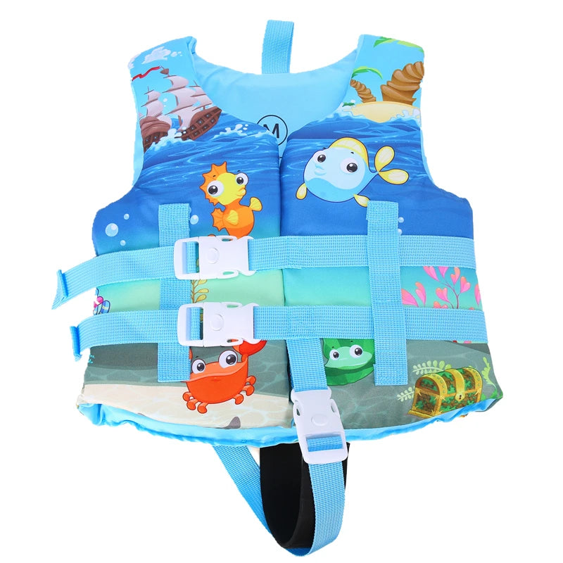 2021 Kids Life Vest Floating Girls Jacket Boy Swimsuit Sunscreen Floating Power Swimming Pool Accessories for Drifting Boating