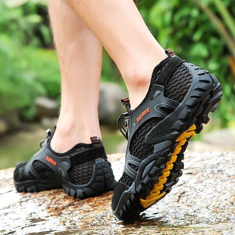 Plus Size 39-50 Hiking Trekking Shoes Men Non-Slip Breathable Outdoor Sport Climbing Tactical Shoes Desert Training Sneakers