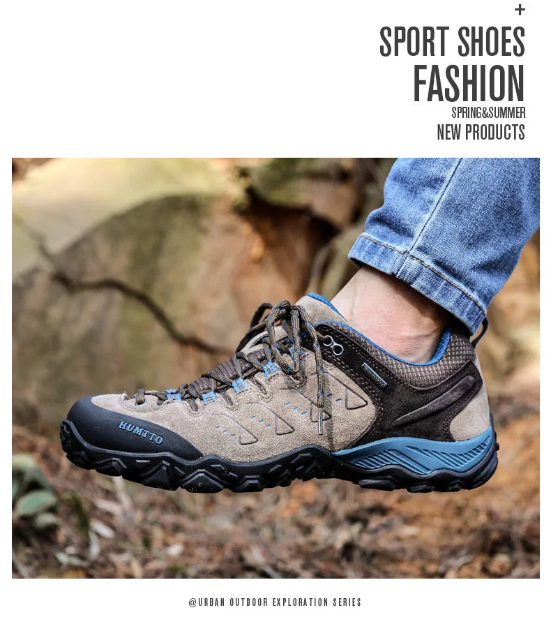 Non-slip Wear Resistant Outdoor Hiking Shoes Breathable Splashproof Climbing Men Sneaker Trekking Hunting Tourism Mountain Shoes