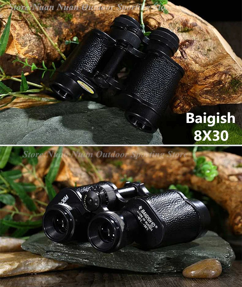 Pure Copper Telescope Military Binoculars Professional Spotting Scope with Rangefinder HD Night Vision