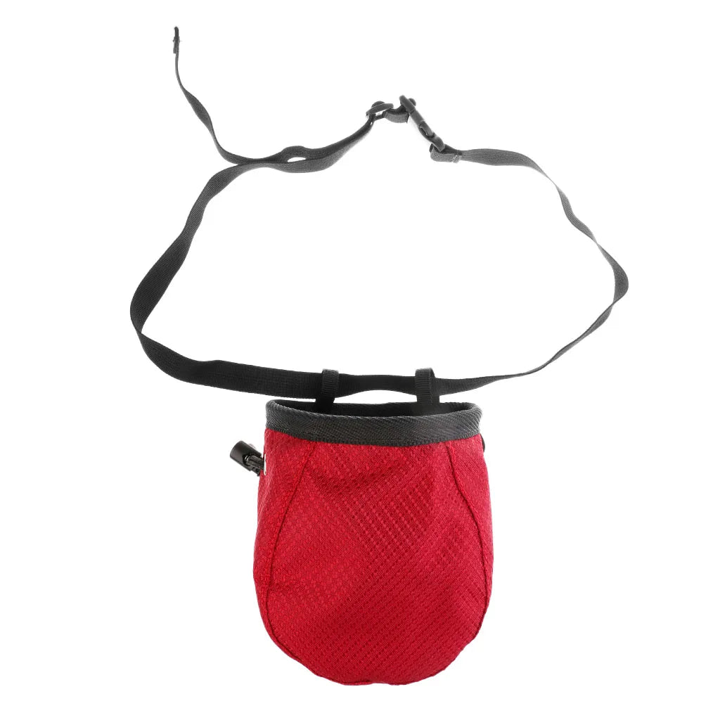 Chalk Bag Pouch for Rock Climbing Bouldering Gymnastics Weightlift with Waist Belt Gymnastics Rock Climbing Kayaking Boating