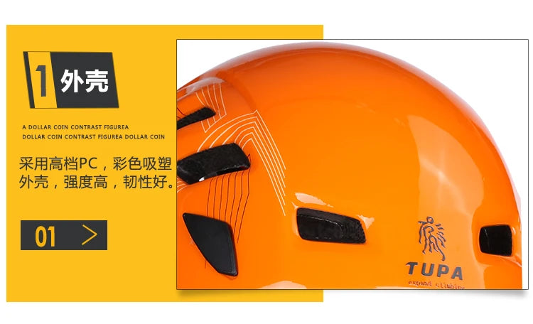 New High Strength Durable Adjustable Colorful Helmet PC+EPS Resistance Professional For Rock Climbing Mountaineering