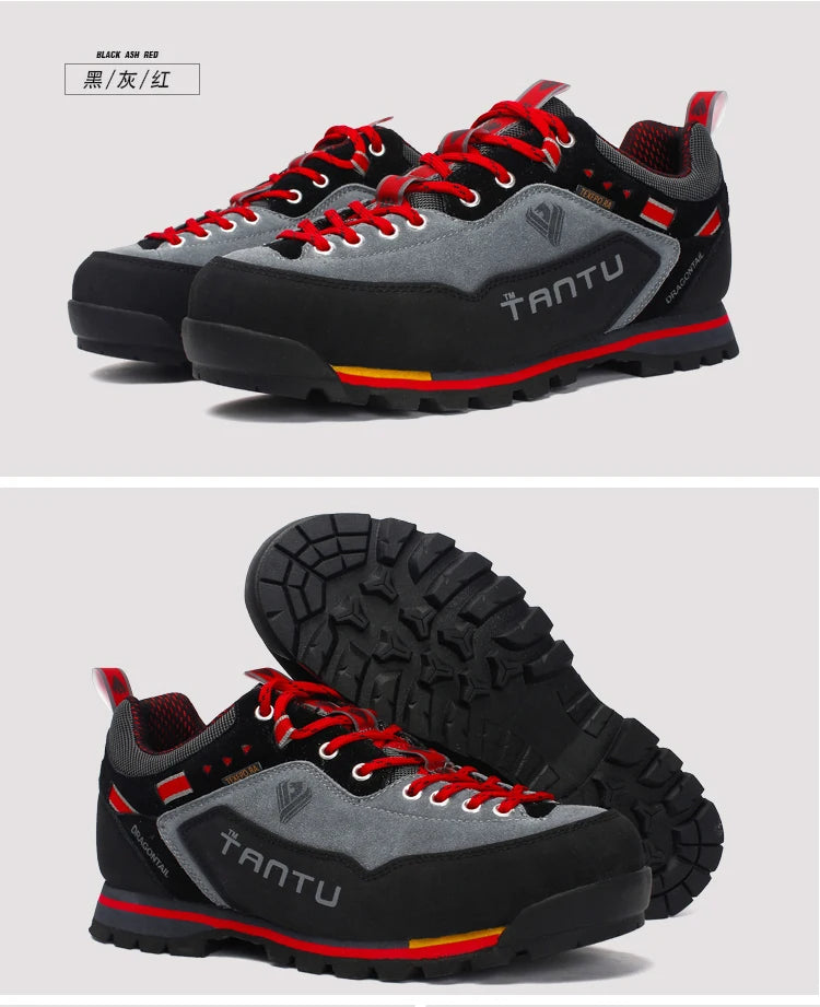 TANTU Waterproof Hiking Shoes Mountain Climbing Shoes Outdoor Hiking Boots Trekking Sport Sneakers Men Hunting Trekking