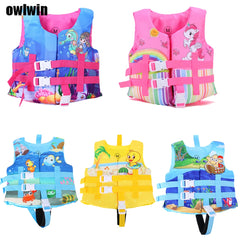 2021 Kids Life Vest Floating Girls Jacket Boy Swimsuit Sunscreen Floating Power Swimming Pool Accessories for Drifting Boating