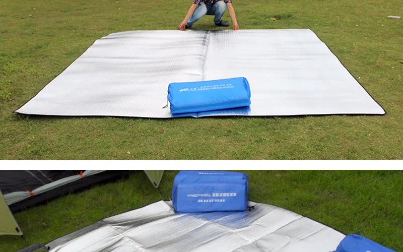 Aluminum Foil Moisture-proof Pad Outdoor Camping Waterproof Tent Footprint Portable Picnic Mat Lightweight HIking Sleeping Pad