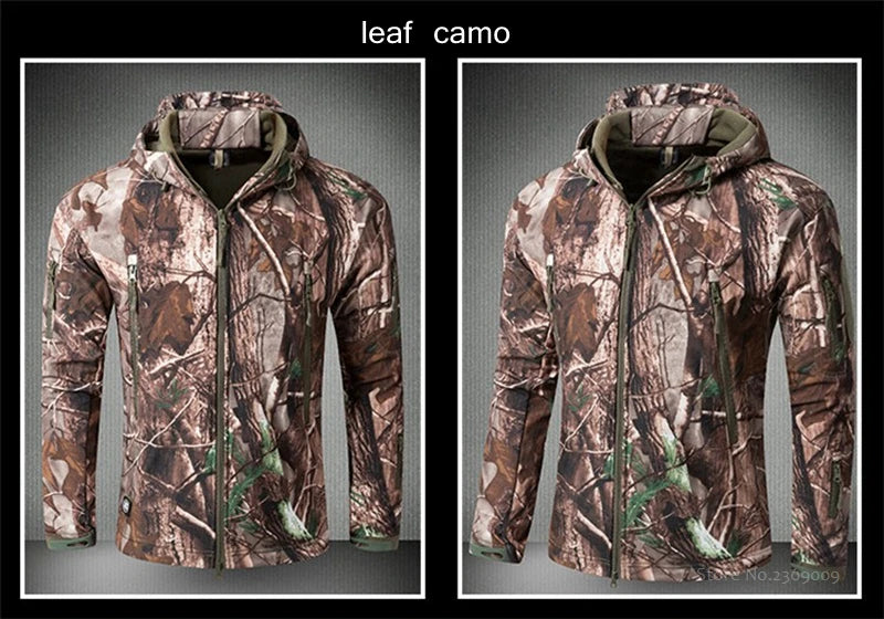 Waterproof Shark Skin Soft Shell Jacket or Pants Men Tactical Camouflage Jacket Winter Autumn Coat Clothes