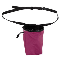 Outdoor Chalk Bag for Bouldering Rock Climbing Weight Lifting Gymnastics Gym with Rear Zip & Drawstring Closure & Waist Belt