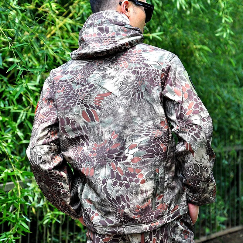 Waterproof Shark Skin Soft Shell Jacket or Pants Men Tactical Camouflage Jacket Winter Autumn Coat Clothes