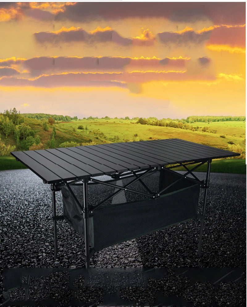 Outdoor Folding Table Chair   Camping Aluminium Alloy Picnic Table Waterproof Durable Folding Table Desk For 95*55*68cm 70*70cm