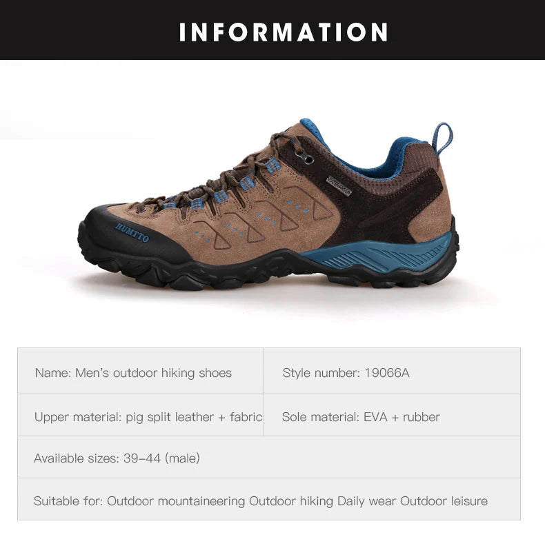 Non-slip Wear Resistant Outdoor Hiking Shoes Breathable Splashproof Climbing Men Sneaker Trekking Hunting Tourism Mountain Shoes