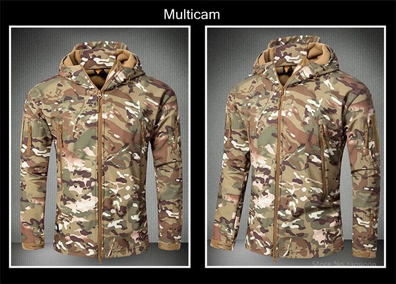 Waterproof Shark Skin Soft Shell Jacket or Pants Men Tactical Camouflage Jacket Winter Autumn Coat Clothes