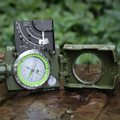 Mulitifunctional Outdoor Survival Military Compass Camping Waterproof Geological Compass Digital Navigation Equipment