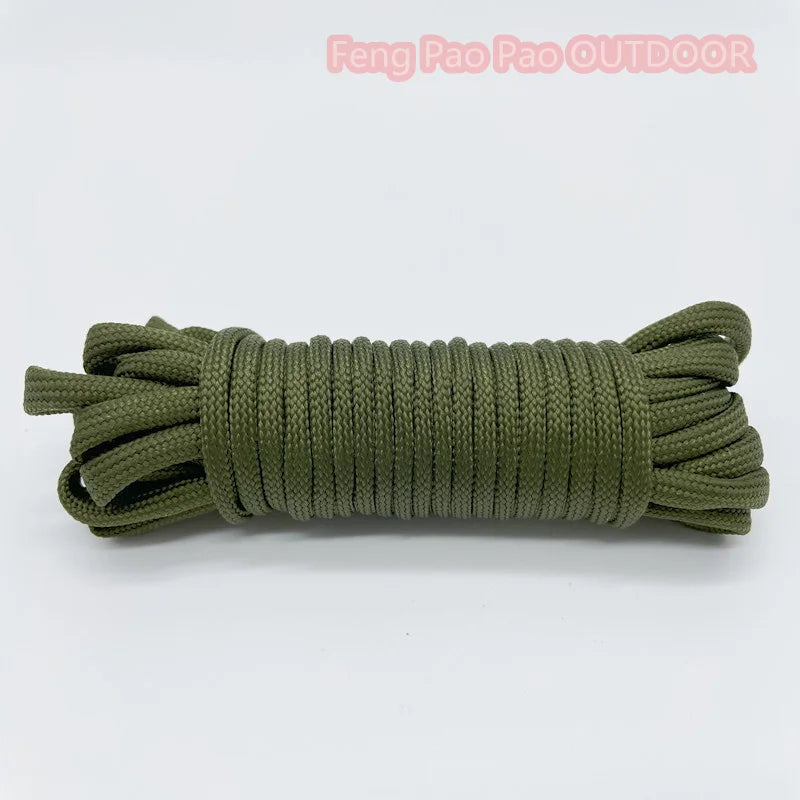 5 Meters Dia.4mm 7 Stand Cores Parachute Cord Lanyard Outdoor Camping Rope Climbing Hiking Survival Equipment Tent Accessories