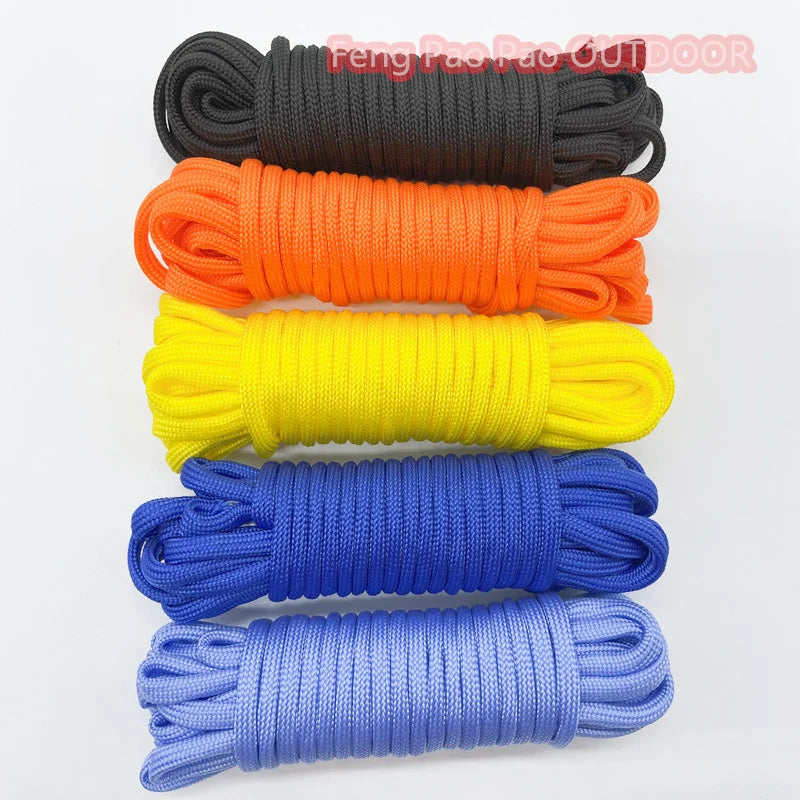 100FT 50FT Dia.4mm 7 stand Cores Paracord for Survival Parachute Cord Lanyard Camping Climbing Camping Rope Hiking Clothesline